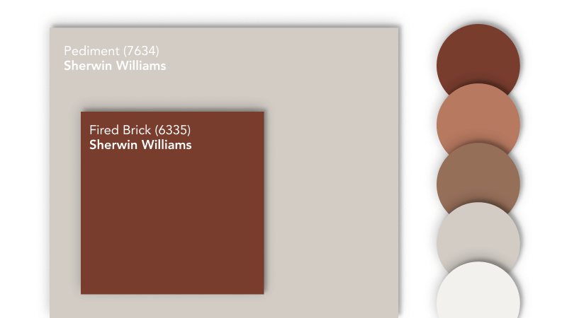 An assortment of different paint swatches and colors. 