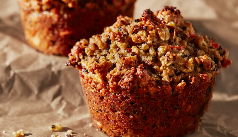 Gluten Free Quinoa Power Muffins.