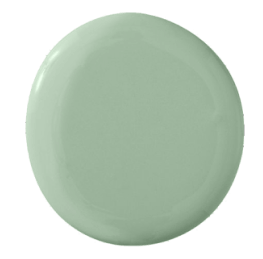 A paint chip featuring the Pistachio color