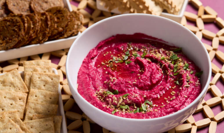 Roasted beet hummus.
