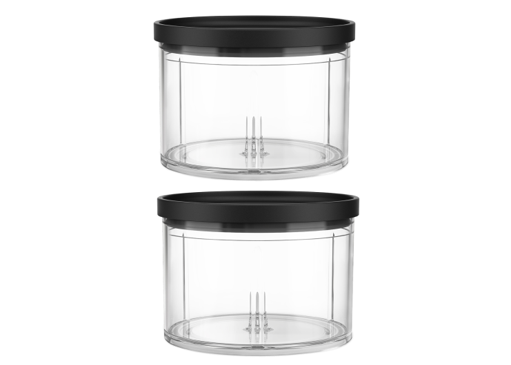 The KitchenAid Go™ Cordless Top Down Chopper Bowls. 