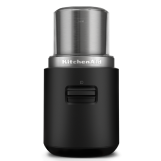 A stand-alone Black Matte KitchenAid Go™ Cordless Blade Grinder.