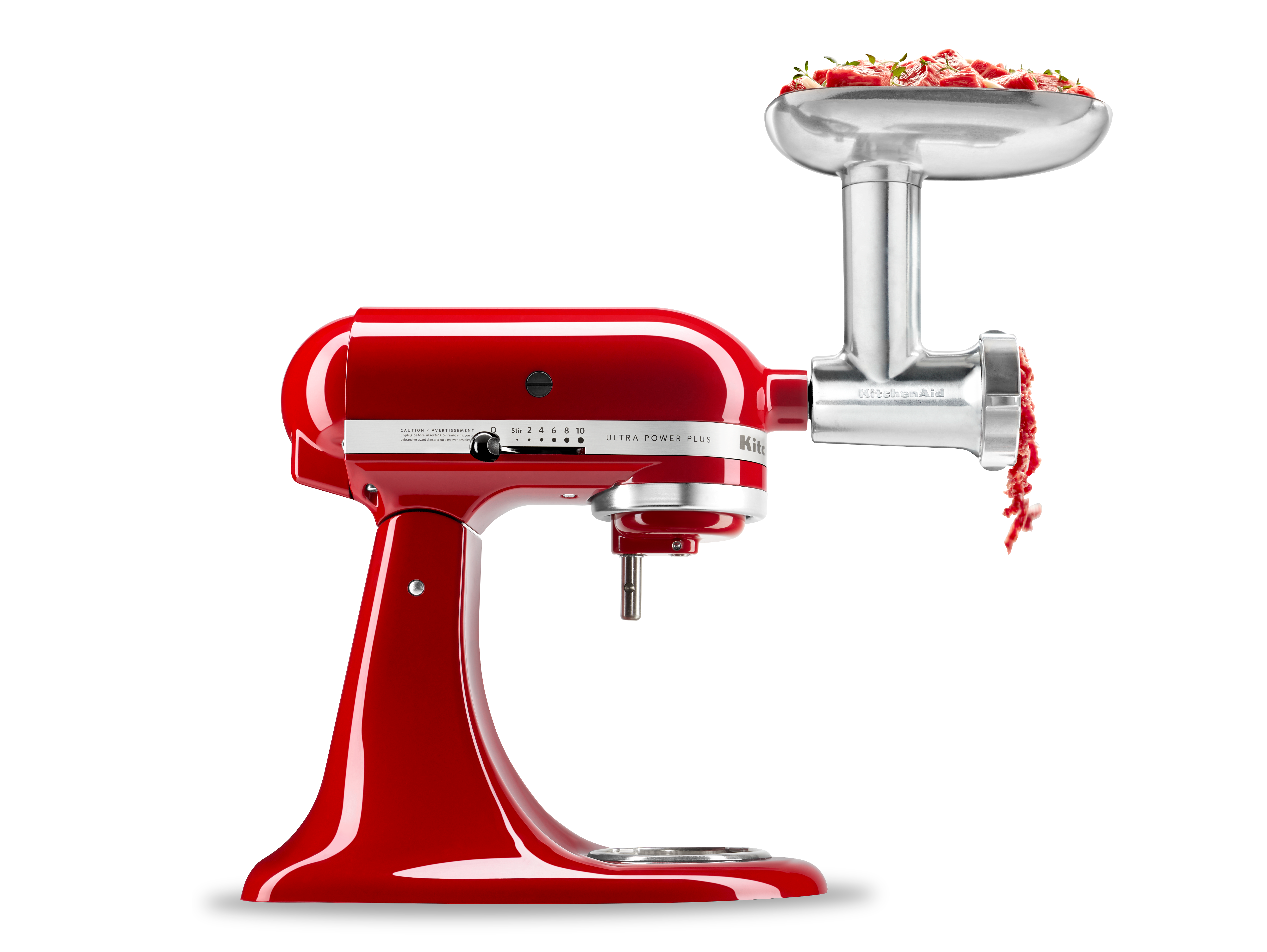 KitchenAid® stand mixer shown with attachment