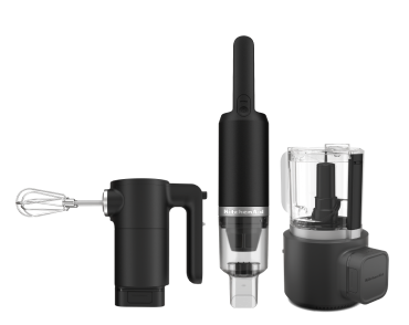 A set of three KitchenAid Go™ Cordless Appliances.