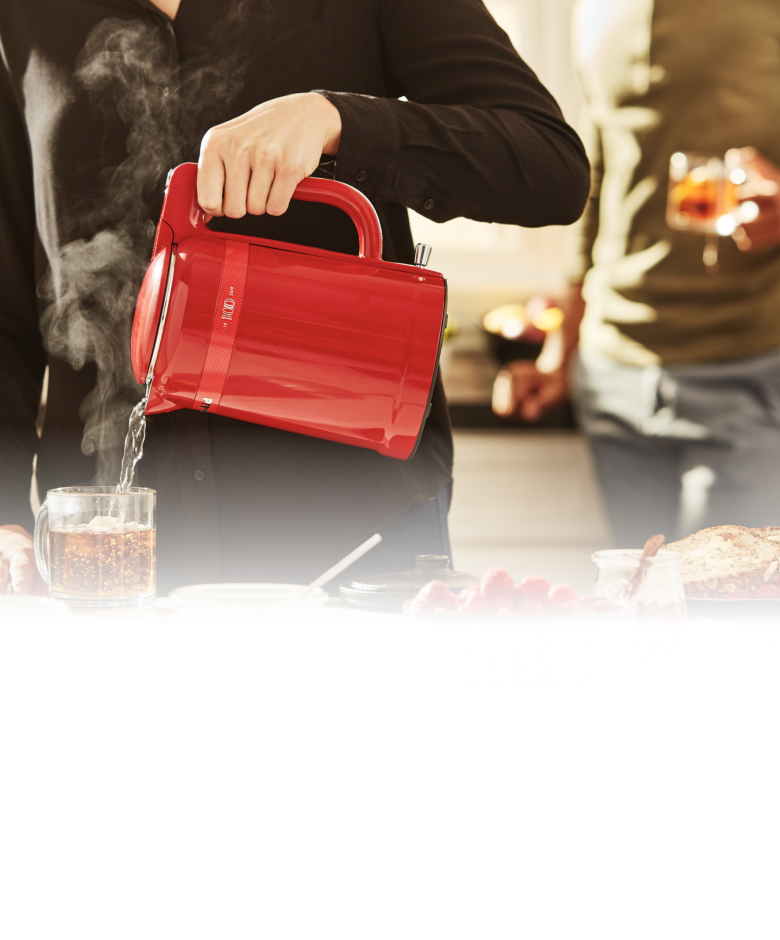 Pouring from a pitcher.