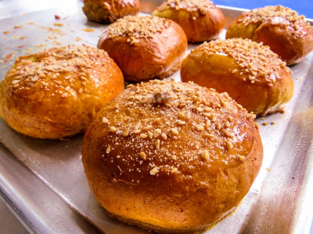 Freshly baked kolaches.