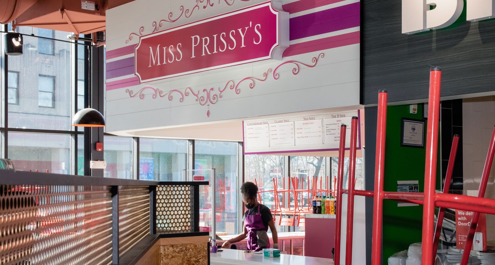 The bright interior of Miss Prissy’s.