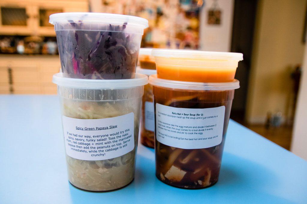 The take-and-make kits of Myers + Chang.