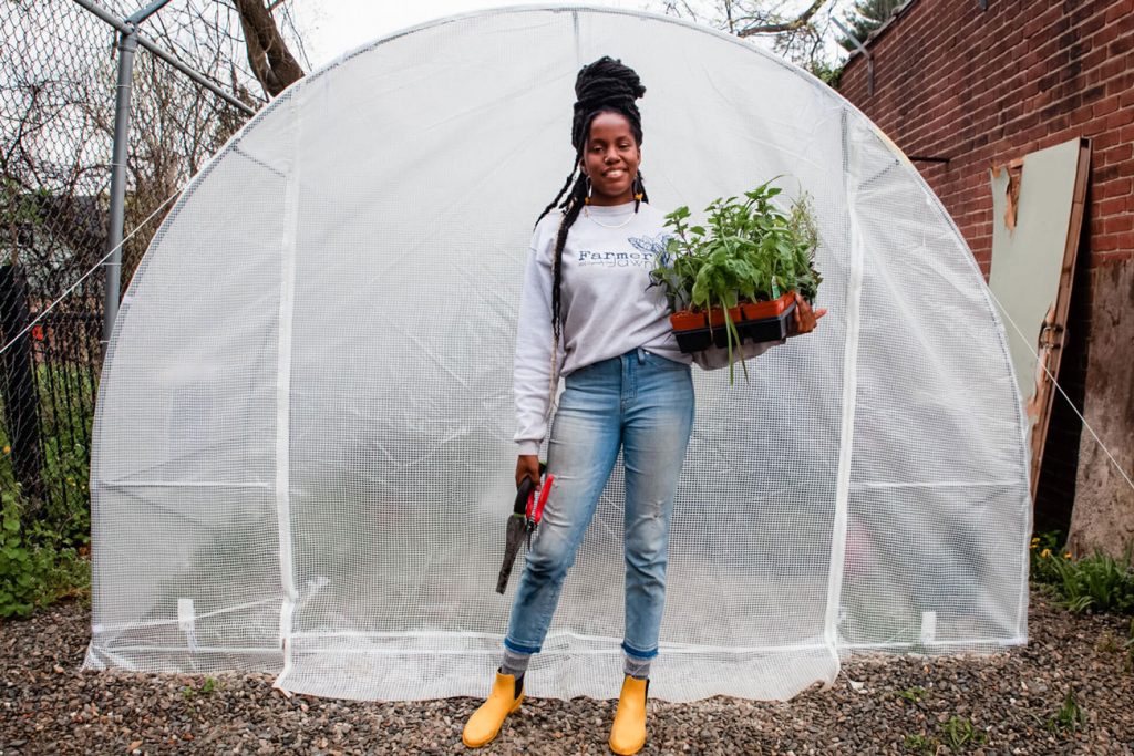 Christa smiling for a photo.
