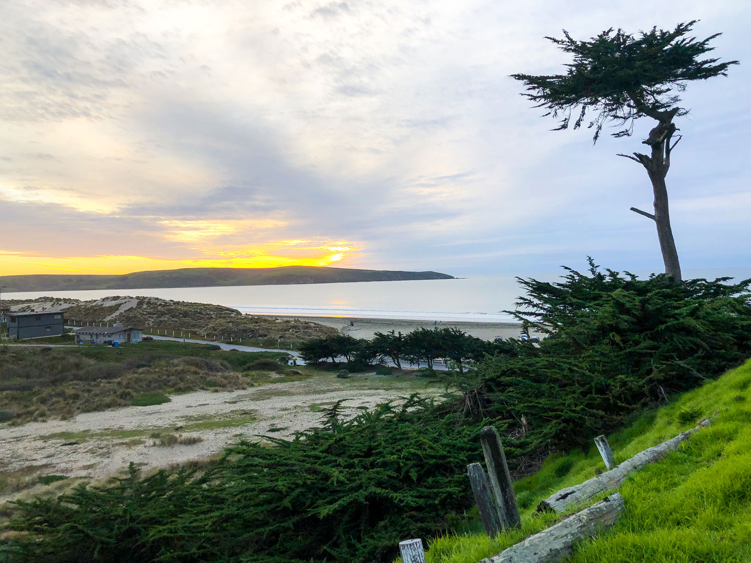 The coastal views from Dillon Beach Coastal Kitchen.