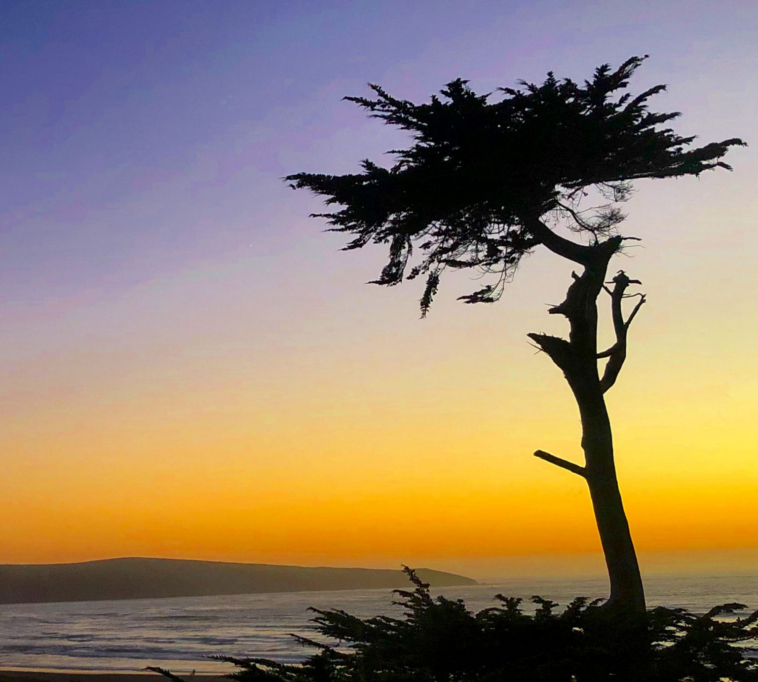 A sunset over Dillon Beach.