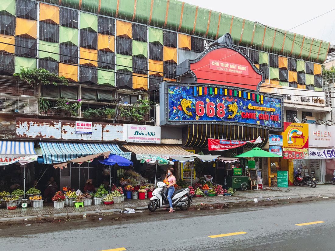 The food stalls of downtown Ho Chi Minh.