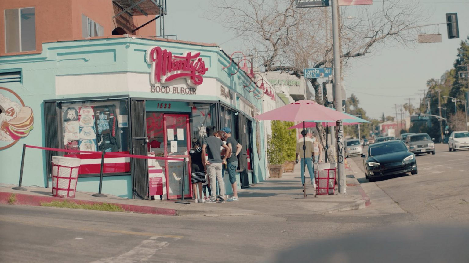 The front entrance of Monty’s Good Burger.