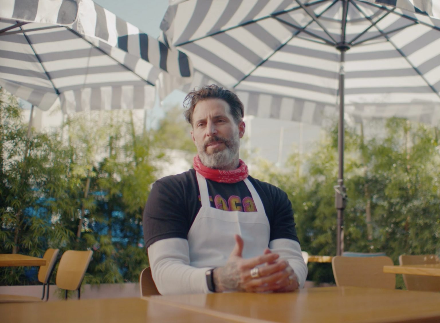 A candid photo of Jared Simons.