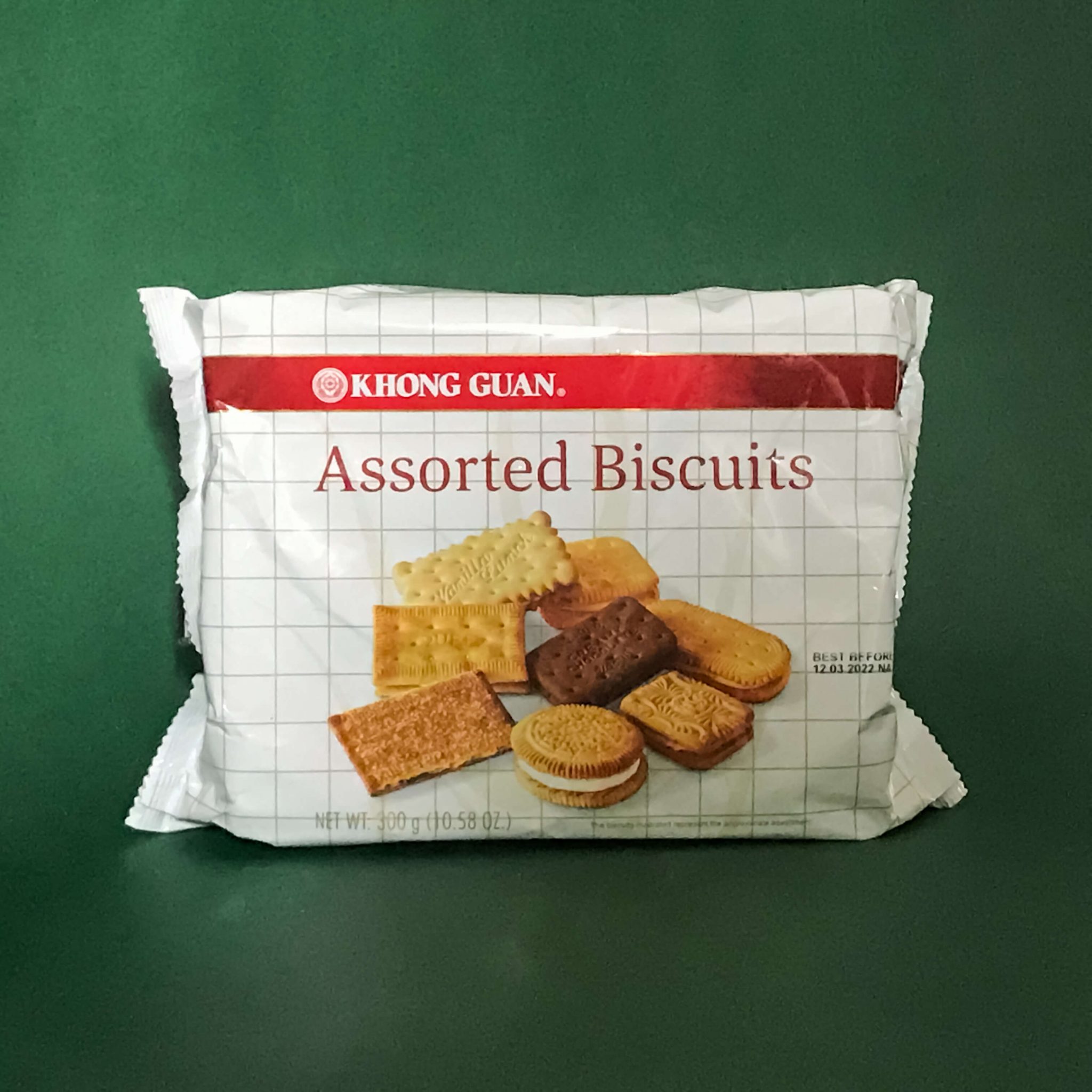 A package of Khong Guan Assorted Biscuits.