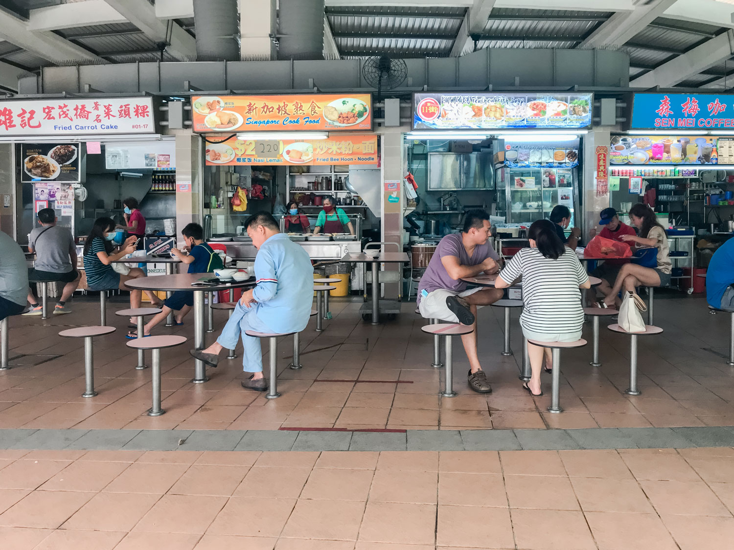 A Hawker Centre in Singapore.