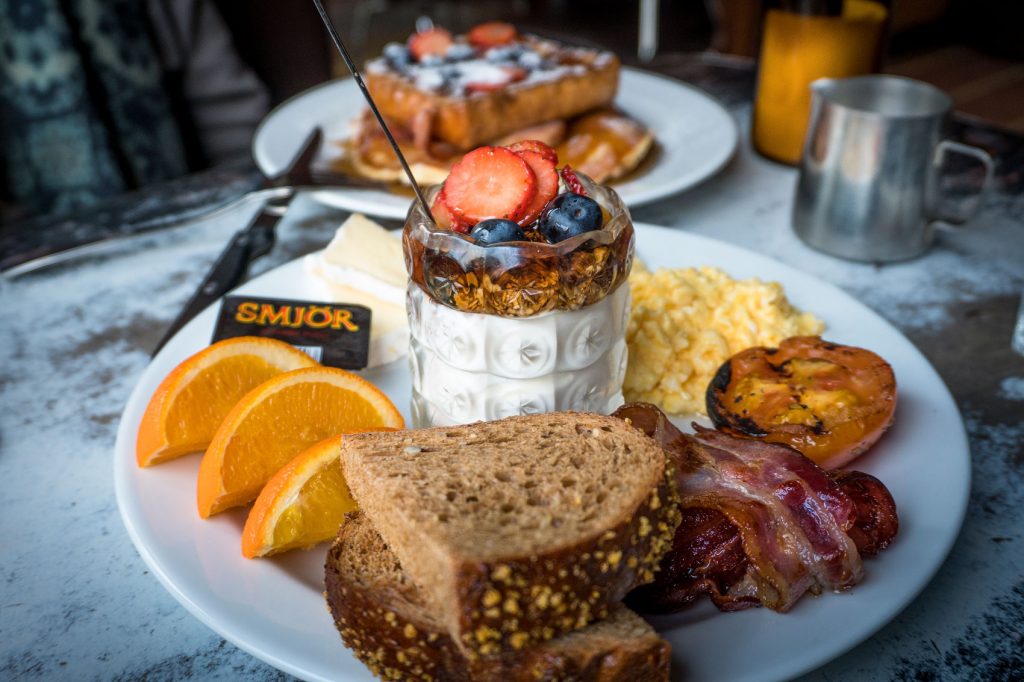 A typical Icelandic breakfast.