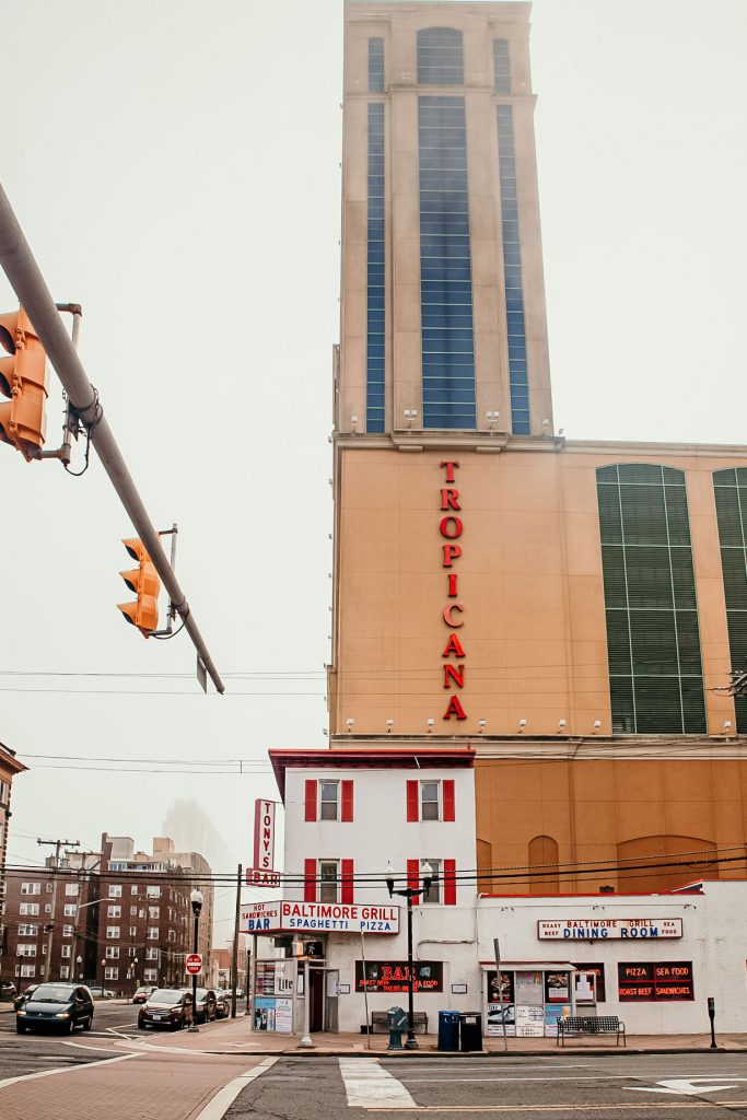 The architecture surrounding Tony's Baltimore Grill.