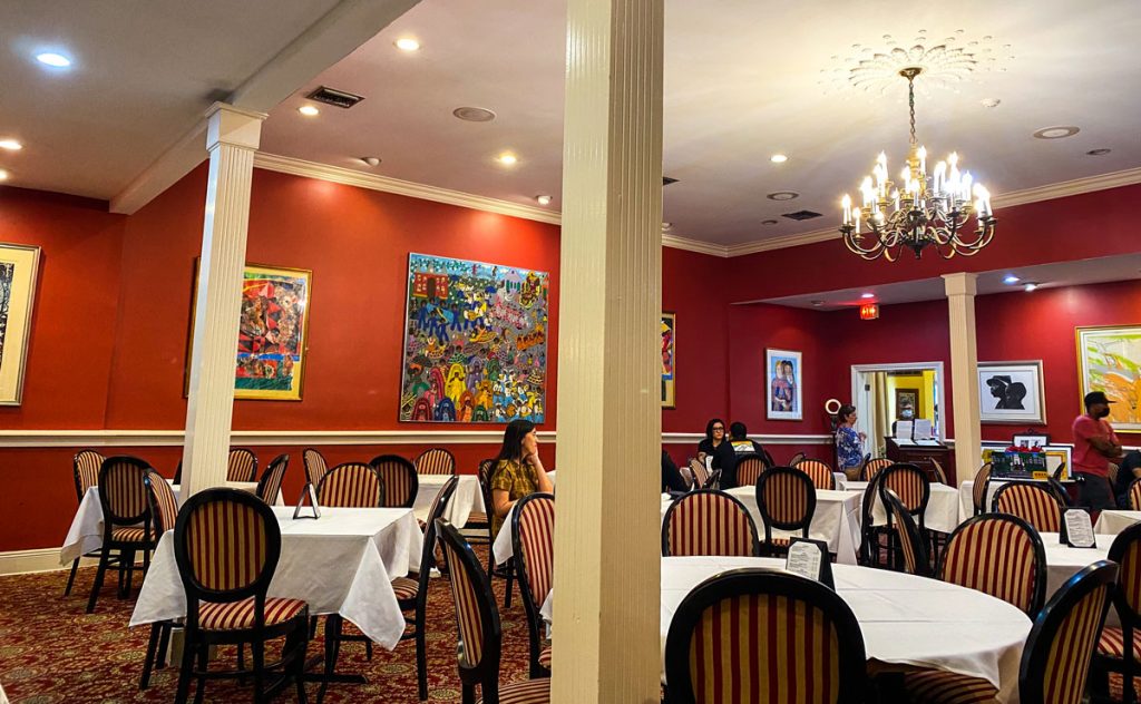 The large dining area of Dooky Chase's Restaurant.