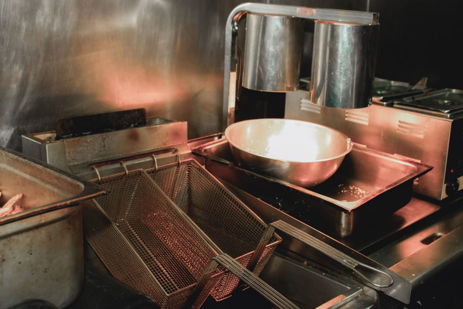 The designated fryers of the restaurant.