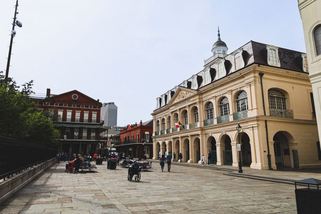 A New Orleans plaza.