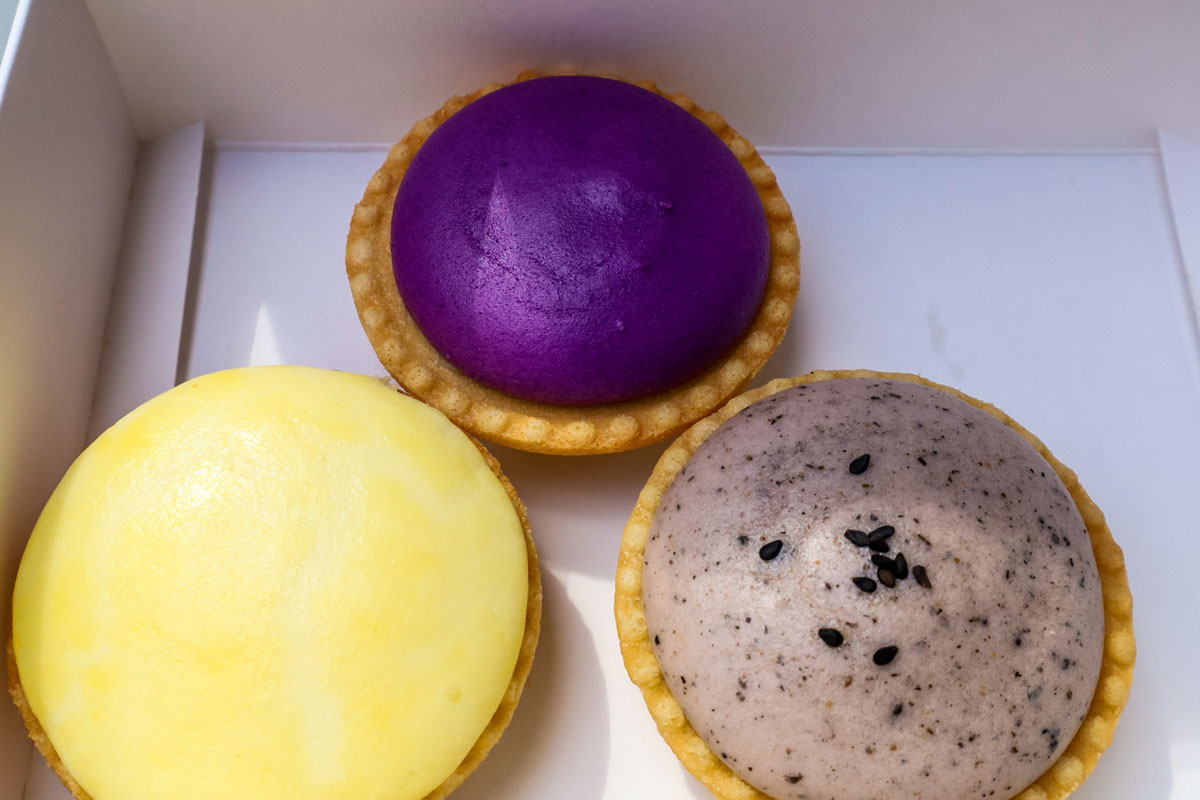 A box of cheese tarts.