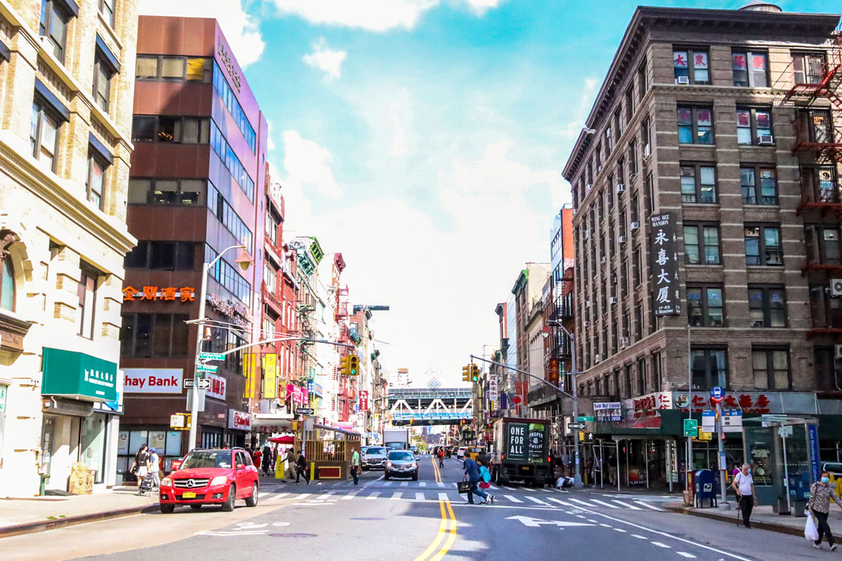 The streets of Chinatown.