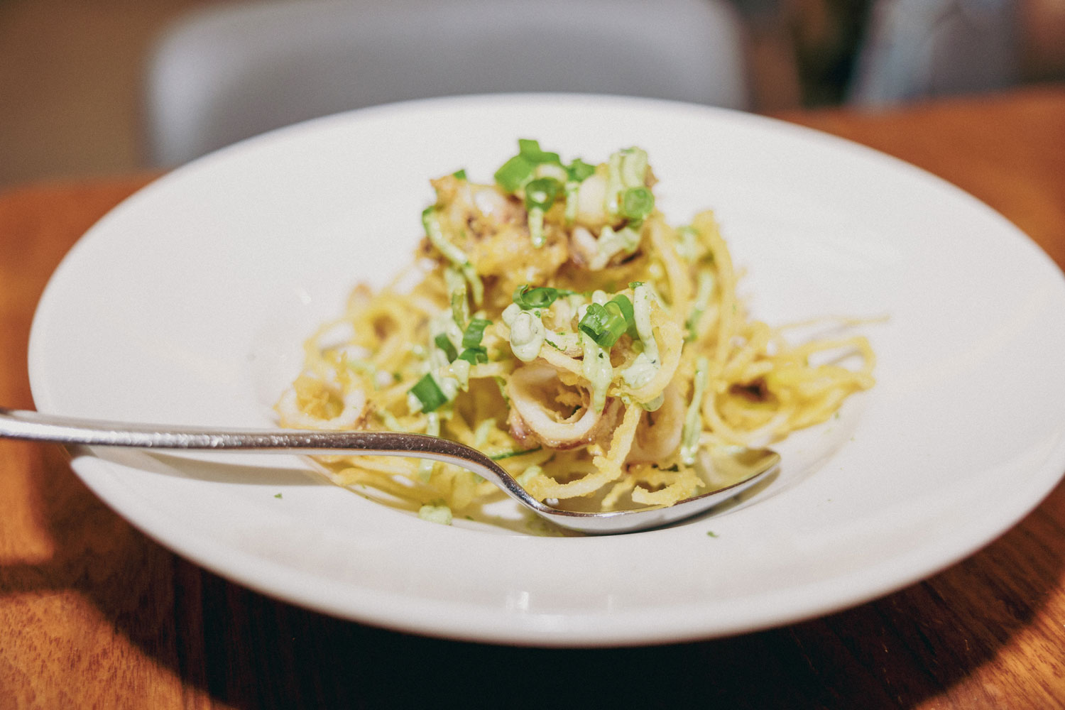 An elegant pasta dish.