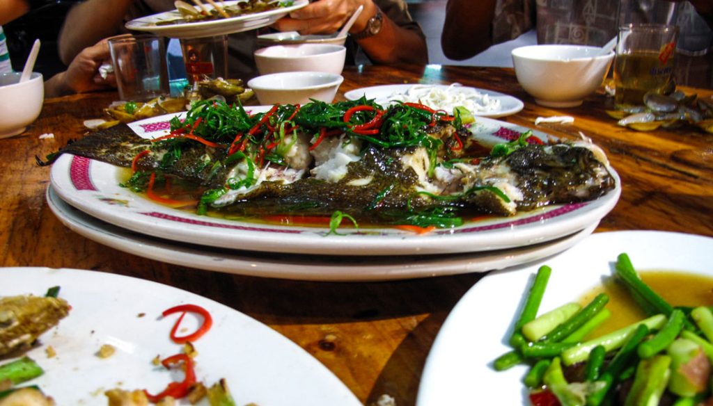 A delicious plate of Teochew food.