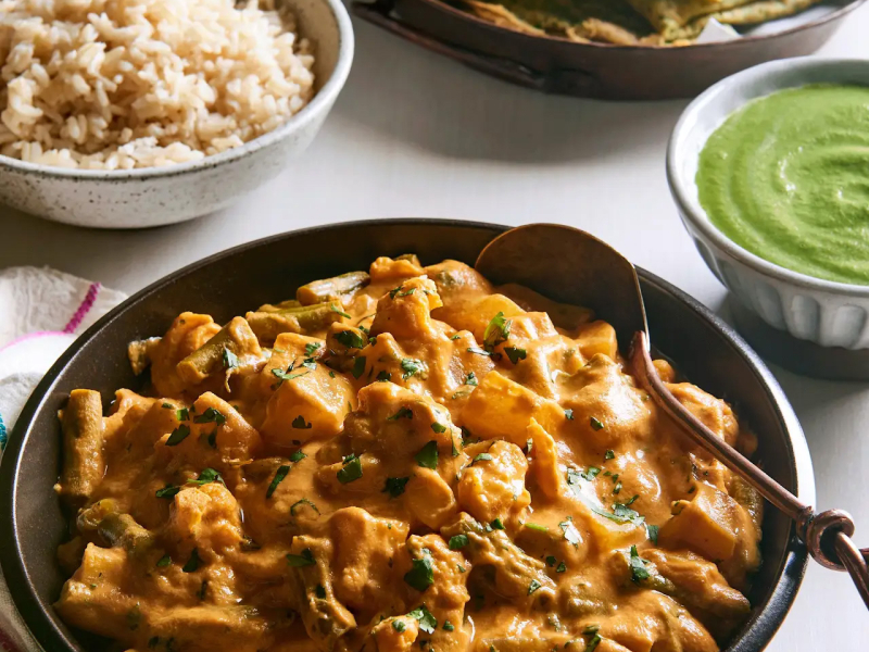 Potato and cauliflower curry