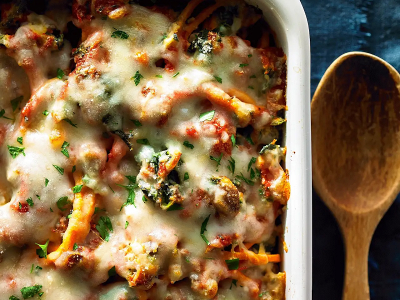 Sweet potato baked ziti