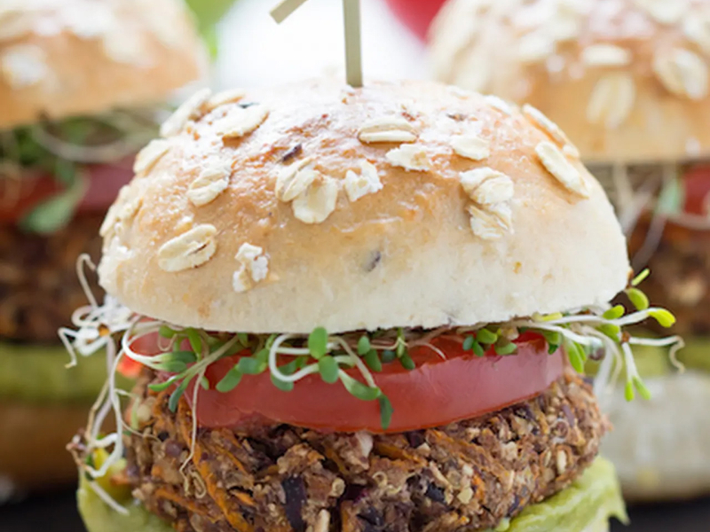Sweet potato black bean burger