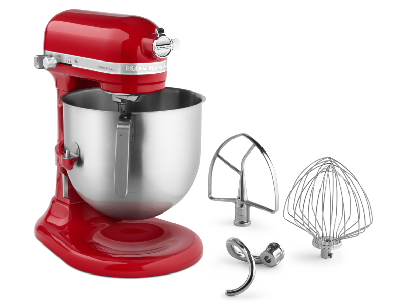 NSF® certified commercial series 8 quart bowl lift stand mixer with 1.3 HP motor