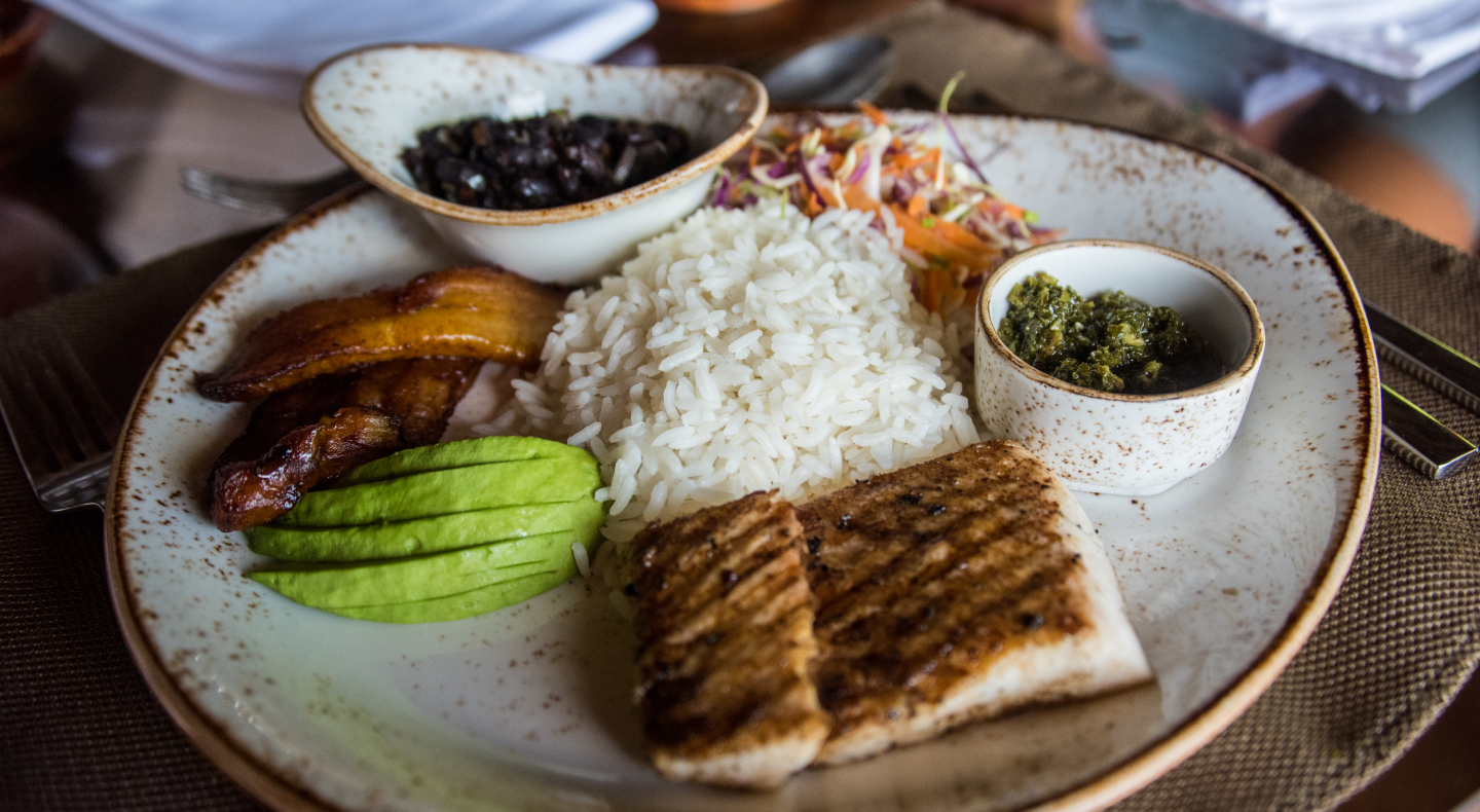 Cooked dish with rice Cooked dish with rice