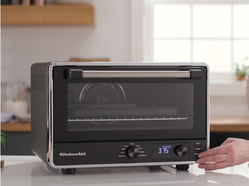 A KitchenAid® countertop oven.