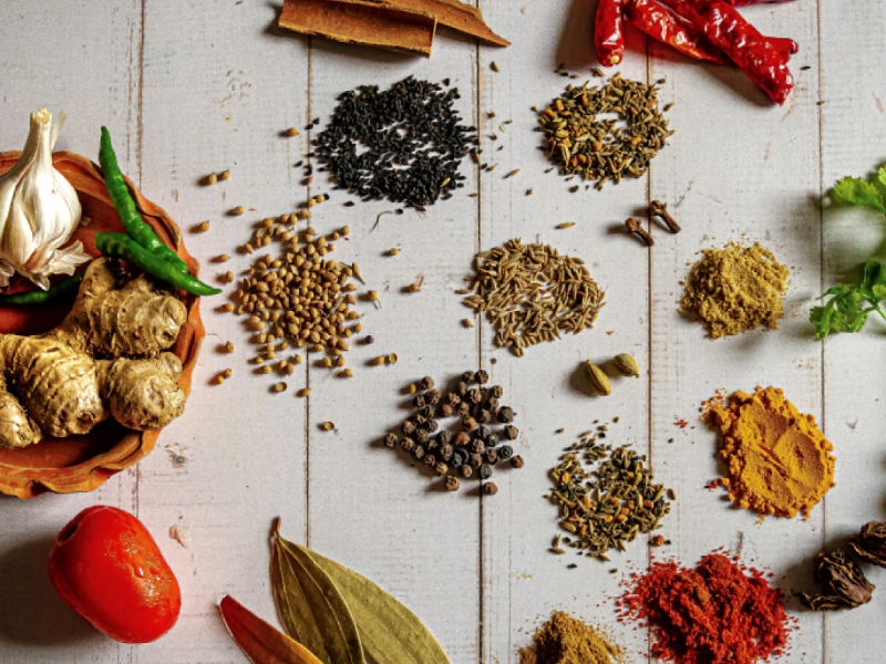 Fresh, whole and ground herbs and spice seasonings.  Fresh, whole and ground herbs and spice seasonings.