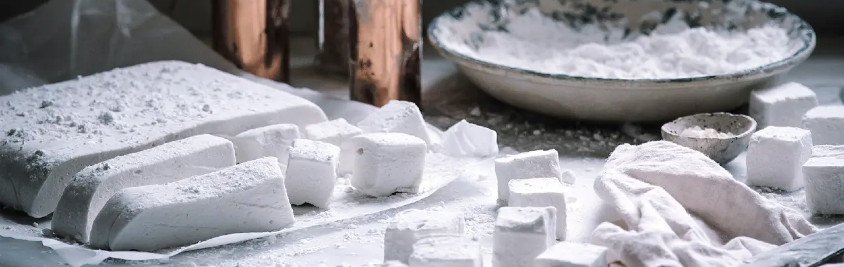 Gelatin powder on a countertop