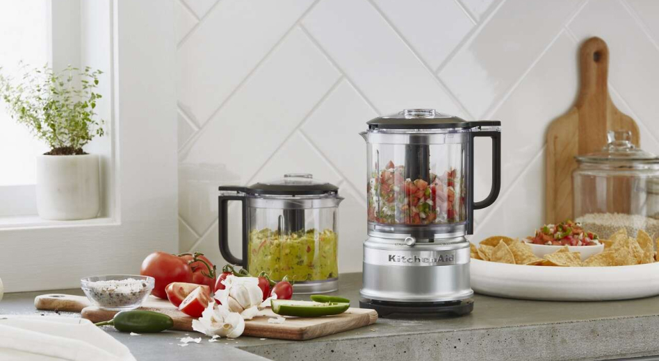 KitchenAid® Food Processors with salsa and guacamole
