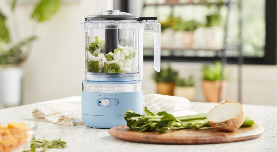 KitchenAid® Food Chopper with onions and celery KitchenAid® Food Chopper with onions and celery