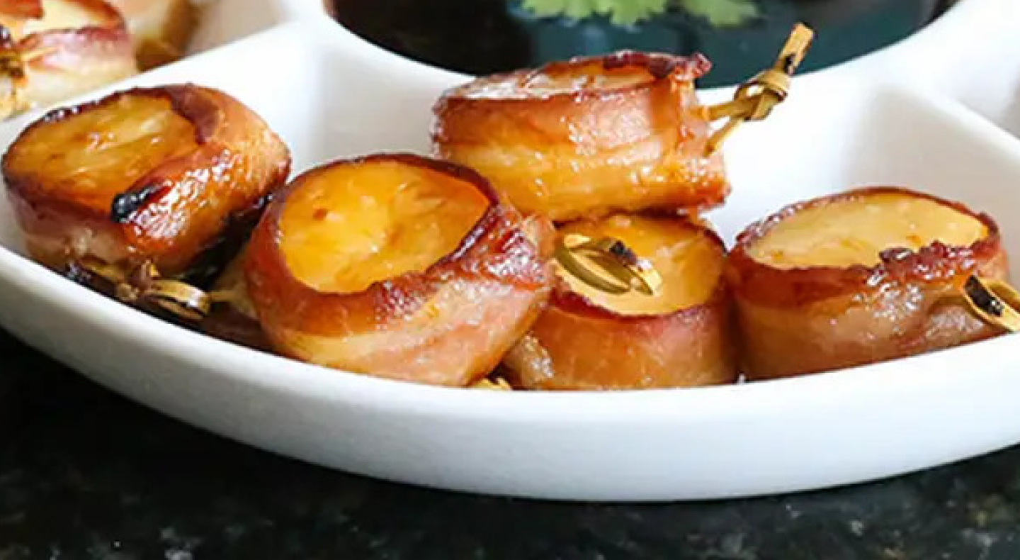 Bacon-wrapped scallops from Yummly recipe Bacon-wrapped scallops from Yummly recipe