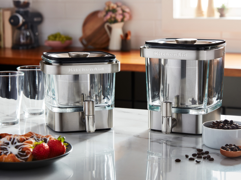 A disassembled KitchenAid® cold brew maker