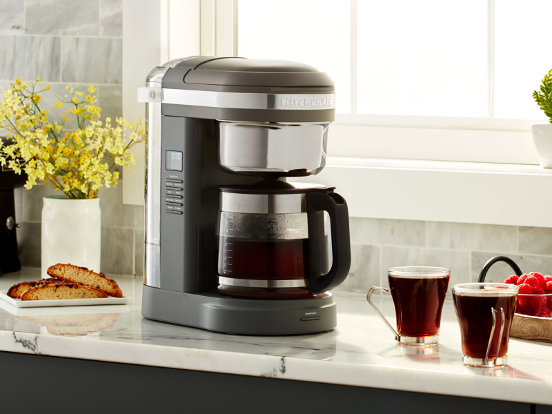 Drip coffee maker on countertop Drip coffee maker on countertop