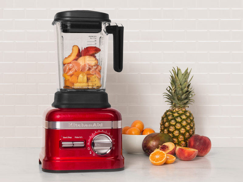 Fruits ready to blend in a KitchenAid® blender Fruits ready to blend in a KitchenAid® blender