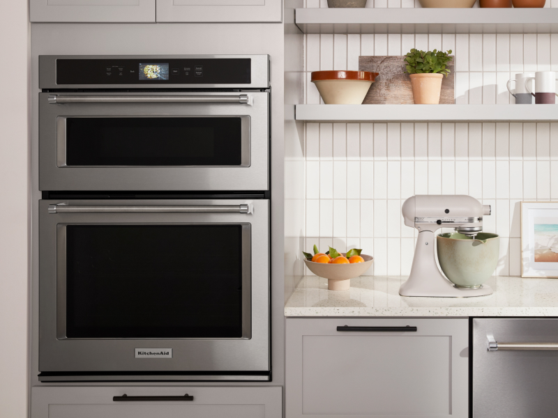 A microwave-combination wall oven