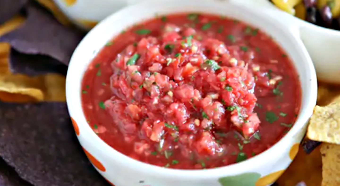 A bowl of fresh salsa A bowl of fresh salsa