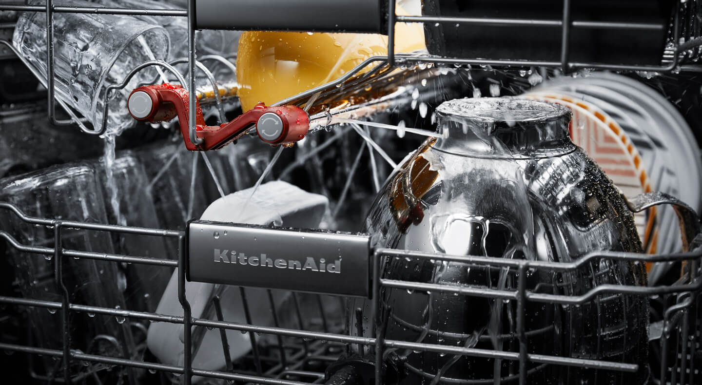 KitchenAid® third rack wash jets inside of a dishwasher KitchenAid® third rack wash jets inside of a dishwasher