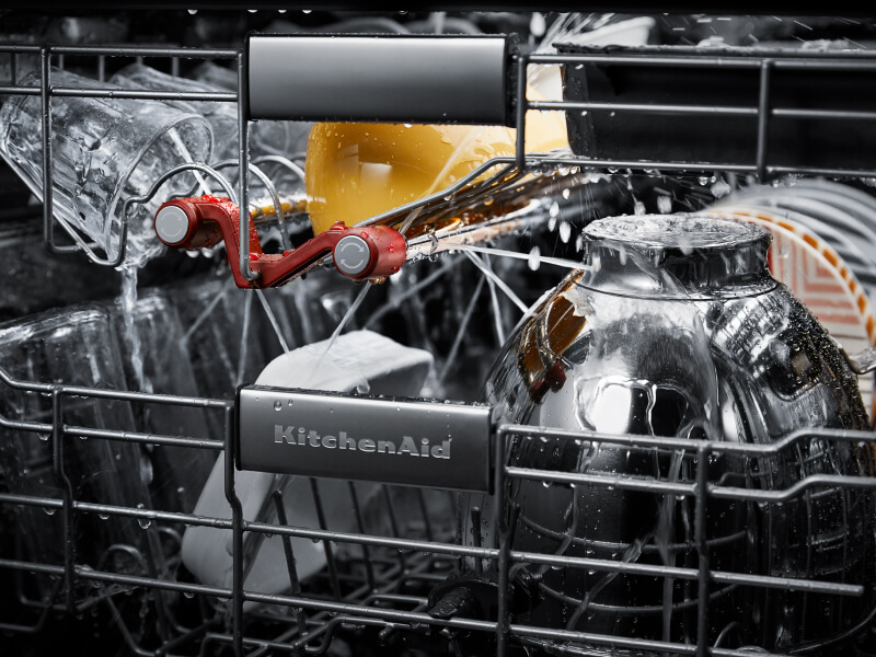 KitchenAid® third rack wash jets inside of a dishwasher KitchenAid® third rack wash jets inside of a dishwasher