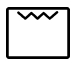 A zigzag line at the top of a box