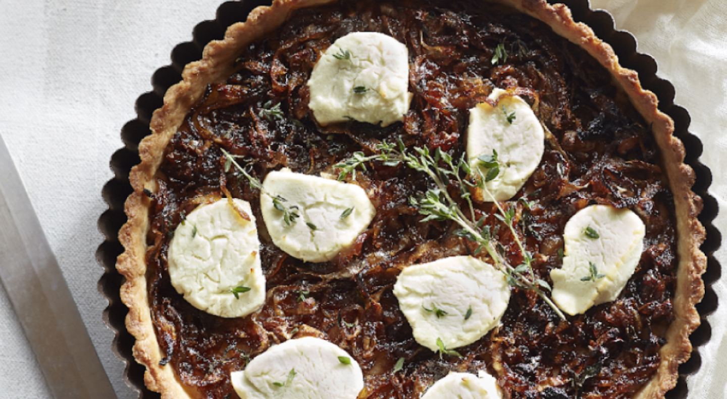 Savory tart in a tart pan Savory tart in a tart pan