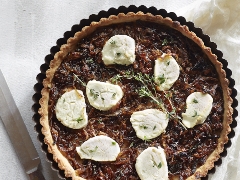 Savory tart in a tart pan Savory tart in a tart pan